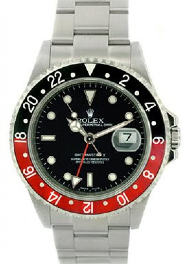 Rolex Oyster Perpetual GMT-Master II 16710 Black & Red Coke Style